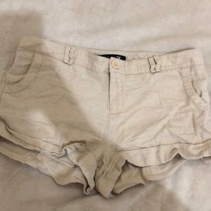 Khaki beachy shorts